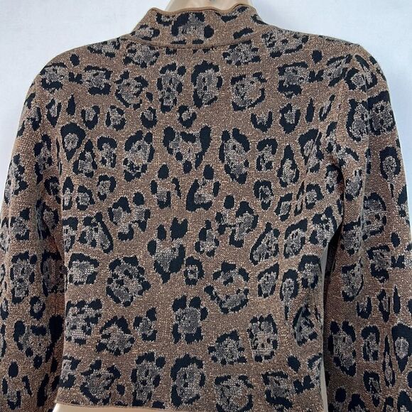 Baja East Animal Print Cropped Sweater size 2 EUC - Picture 12 of 16